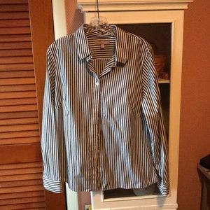 Black white Non iron fitted shirt